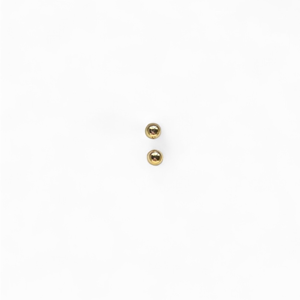 BVLA 14k Yellow Gold Ball Ends PAIR - 2 ENDS (14g - 2 mm)